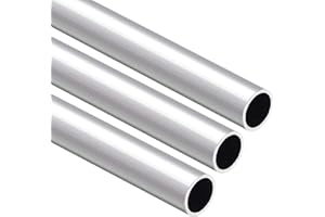 TA-VIGOR 3Pcs 6063 Aluminum Round Tube, 11mm OD 9mm ID 300mm Length Metal Seamless Straight Tubing Aluminum Pipe for Home Furnishing, Machinery, DIY Handicraft
