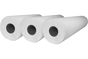 MUNTRADE Papel Camilla Ecológico 60 cm x 70 m | Rollos de Papel Camilla Masaje (3 Rollos, Precorte 50 cm)