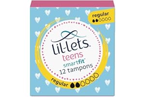 Lil-Lets teens non-applicator tampons mini/regular - 12 pack