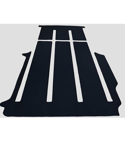 Autix Tappetino Per Bagagliaio In Tessuto Non Tessuto Per VW T4 Caravelle/Kombi/Transporter (Passo Corto) – Antiscivolo E Facile Da Pulire, Nero