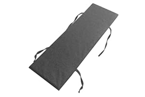 XPNIT Bench Cushion Pad 2 3 Seater,Non-slip Garden Bench Seat Cushion 100 120cm,soft Dining Bench Cushions for Indoor Outdoor Kitchen Washable (100*30cm,Dark grey)