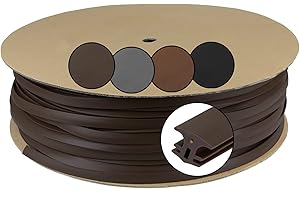 Montafox Nastro per Giunti per terrazze Nastro sigillante per Giunti Larghezza 5-7 mm/Lunghezza 100 m Marrone Pannelli terrazze WPC Pietra Legno