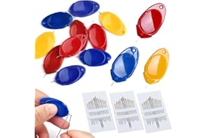 CJZZ 30 Piezas Enhebrador De Aguja con 48 Agujas De Coser, Enhebradores De Aguja De Plástico, Enhebrador De Agujas De Coser a Mano，Enhebrador De Agujas，Enhebrador Agujas，Agujas De Coser a Mano