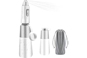 ‎SAFE AGE Safe Age® Portable Bidet - Elektrisch & Wiederaufladbar mit 2 Düsen und Reisetasche - Bidet für unterwegs - Peri-Flasche - Po Dusche & Vaginaldusche