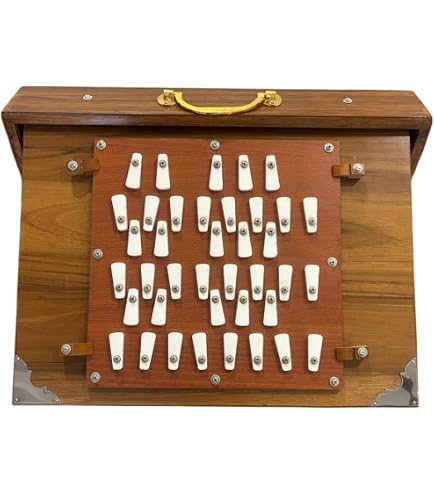 Shruti Box Raga Mini Professionnelle – Teck Naturel, Do3 à Do4, Accordage 440 Hz – Idéale Méditation Et Accompagnement Chant