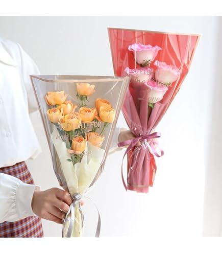 Lot De 100 Sacs En Plastique Transparent Pour Bouquet De