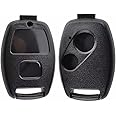 Arooma 2 Buttons Remote FOB Shell Case for Honda Accord Civic Jazz Fit City Odyssey CRV Pilot Replacement Cover (Without Key Blade)