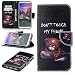 Produktbild Für Xiaomi Redmi 5 Plus Hülle, Premium PU Leder Schutztasche Klappetui Brieftasche Handyhülle, Standfunktion Flip Wallet Case Cover - Bär