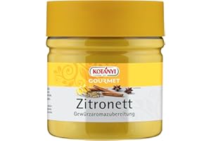 ‎KOTANYI Kotanyi Gourmet Zitronett Zitronenaroma | frischer Ersatz für geriebene Zitronenschalen, frisches, leicht bitteres Aroma, 400 ml