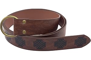 COSFAN Cinturón Medieval Cinturón De Cuero Vikingo Cinturón De Anillo Renacentista Celta Cinturón De Sable Cinturón En Relieve Cinturón De Caballero Retro Accesorio De Disfraz De Cosplay