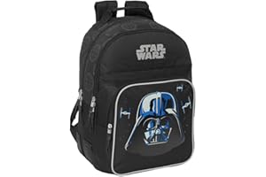 SAFTA STAR WARS REBELLION - Plecak szkolny dla dzieci, idealny dla dzieci w różnym wieku, wygodny i wszechstronny, jakość i wytrzymałość, 32 x 15 x 42 cm, Czarny (Black), M, Casual
