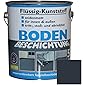 Flüssig Kunststoff 5L Bodenbeschichtung 50m² Betonfarbe Beton Beschichtung (Anthrazitgrau)