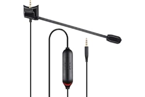WEISHAN Detachable Mic Replacement for Bose QuietComfort 35 II(QC35 II) & Quiet Comfort 35(QC35) Headphones, Boom Gaming Microphone with Mute Switch for Xbox One, PS4, PS5, PC