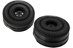 EVAYP / 2 filtros de carbón activo / 484000008782 482000009756 CFC0038000 AKB000/1 NYTTIG FIL220 Typ58 C00308179 CFC0141571/ Apto para Electrolux Elica Whirlpool Küchenhaupool Ben