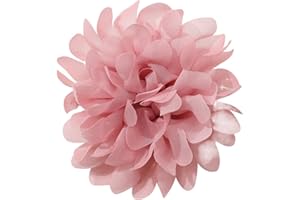 KINGKE Ankexin Broche élégante en forme de camélia en mousseline de soie pour femme