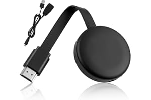 HEMLOSK Miracast Wireless HDMI Dongle 4K 2.4G, HDMI Inalámbrico, Wireless WiFi Display Dongle 1080P Compatible con Miracast/DLNA/Airplay/Windows/Mac/Android/iOS, Compatible con Monitor/TV