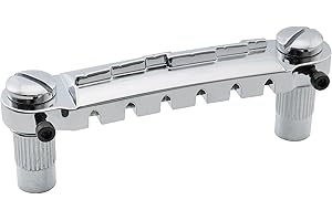 Musiclily Pro 52,5mm Intonacyjny Mostek Wraparound do Gitary Elektrycznej Epiphone Les Paul Junior LP, Chrom