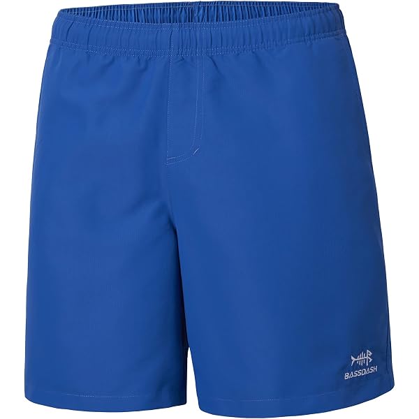 BASSDASH Short de pêche pour homme de 8'' à séchage rapide UPF 50 léger cargo pour randonnée, kayak, décontracté, Vert kaki, Petit