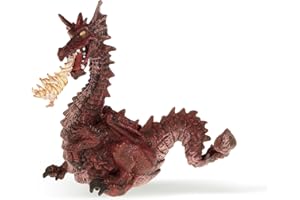 Papo Drago Rosso con Fiamma figurina, Colore, 39016