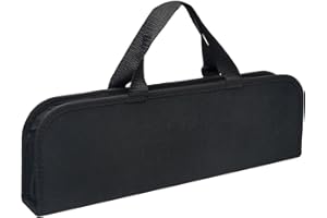 AUTUUCKEE - Borse per barbecue e utensili da barbecue, porta attrezzi per barbecue, per campeggio, cortile, 39,9 x 13 x 5,1 cm, colore: nero