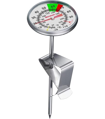 Tala Termómetro De Carne Con Esfera De 5 Cm De Ancho, Fácil De Leer, Marcas Celsius Y Fahrenheit, Plateado Metálico