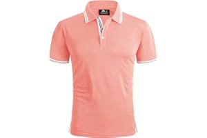 SPEEDRUN Polo Shirt Tshirt Herren Kurzarm Polohemd für Herren mit Brusttasche Slim Fit Sommer Schnelltrocknend Atmungsaktives Golf Tennis Arbeit Polo Hemd T-Shirt Casual
