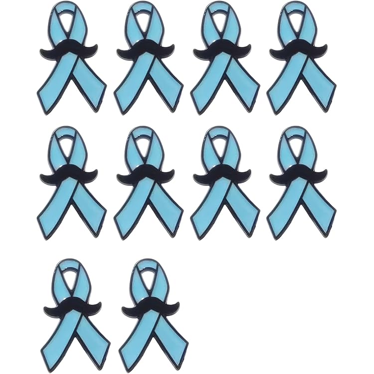 Barbe Avec Ruban Bleu Se Concentre Sur La Santé Des Hommes