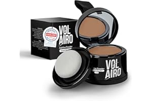 Volairo polvo para raíces – castaño claro – 4 g – cubre raíces visibles, canas y zonas despobladas – maquillaje resistente al agua – apto para hombres y mujeres