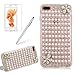 Produktbild Girlyard 3D Bling Diamant Hülle für Galaxy A5 2017, Luxus Transparent TPU + PC Hart Schutzhülle Glitzer Perle Crystal Case Kratzfeste Stoßdämpfende Handyhülle für Samsung Galaxy A5 (2017) A520F