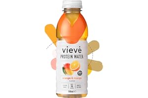 Vieve Protein Water 6x500ml - Orange & Mango | 20g Protein, Sugar Free, Fat Free & Dairy Free | A Ready to Drink Alternative to Protein Powders & Shakes | 6 Pack