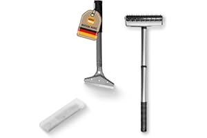WOW ! TOOLS WOW!TOOLS Tapeten-Entferner-Set inkl. robustem Tapetenschaber/Bodenschaber, 5 Ersatzklingen aus gehärtetem Stahl und einer Stachelwalze/Igelwalze/Tapetenigel