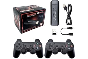 TECHBRIX X2 Plus 4K Retro Game Stick, HD Home Video Game Console with 2 Wireless Controllers, HDMI Output, 30000+ Built-in Games (128GB)
