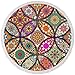 Produktbild Mode Runde Fringe Strandwurf Mandala Bunten Blumen Drucken Strandtuch Boho Hippie Fringe Strand Schal vertuschen Sommer Strand Decke