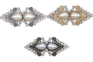 NIYATA Cardigan Clip,Vintage Sweater Swirl Clip,Cape Cloak Clasp,Rhinestones Retro Cardigan Shawl Clips for Girl Women Cardigan,Collar,Dresses,Jacket