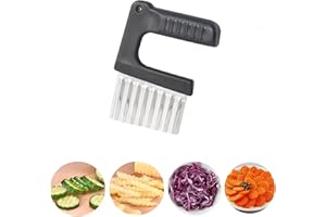 Sufune Coltello Taglio Ondulata, Taglia Patate Ondulato, Tagliapatate Ondulato per Patate, Coltello Taglia Verdure, per Patatine Fritte, Frutta, Verdura e Burro