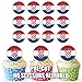 Produktbild Kroatien Flagge – 24 Essbare Cupcake Topper/Geburtstag Kuchen Dekorationen – Einfache vorgeschnittenen Kreise
