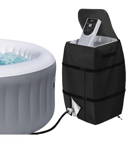 Hadisi Whirlpool-Heizpumpen-Abdeckung Mit Isolierung – Wasserdicht, UV-beständig, Größe 42x37x54 Cm