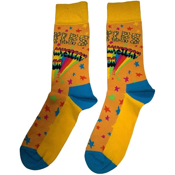 Calzini Unisex The Beatles Rock Off – Yellow Submarine Ankle Socks – Colore Azzurro, Taglia Unica (7-11 UK)
