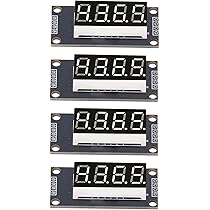 Display LED TM1637 A 4 Cifre Con Tubo Rosso 0.36'' - Anodo Comune Per Arduino E Progetti DIY