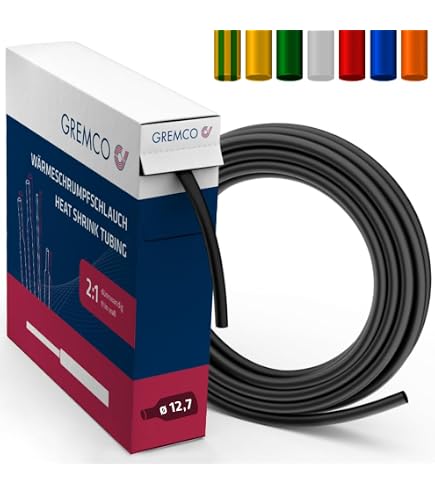 Grauer 2:1 Schrumpfschlauch – 1 Meter, Durchmesser 1–25 Mm, Für Kabel, USB & Isolierung (Polyolefin)