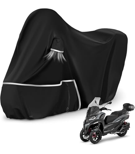 Bâche De Protection Pour Moto Avec Serrure Antivol 245 X 105 X 125 Cm