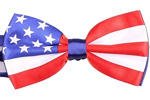 HEYPET Fliege für Hunde oder Katzen, klein, verstellbar, für Welpen oder Kätzchen, mittlerer Hals, Fliege für Ostern, Hochzeit, Geburtstag, Geschenk D-D-T-1 (Flaggenhalsband, Fliege)