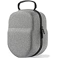 LEQTRONIQ Silicone Hard Carrying Case Compatible with Meta/Oculus Quest3/3s/2 Accessories VR Headset, Lightweight Portable Protection Case (Carrying Case Only), Grey