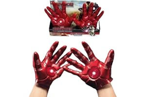 BTSEURY Iron Man Cosplay Gloves - Film Figure Cosplay Gloves Halloween Cosplay Party Costume Gloves Props Gifts for Kids
