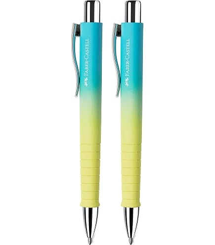 Faber-Castell 241105C - Caja con 5 Bolígrafos Poly Ball Xb Edition - Azul Caribe