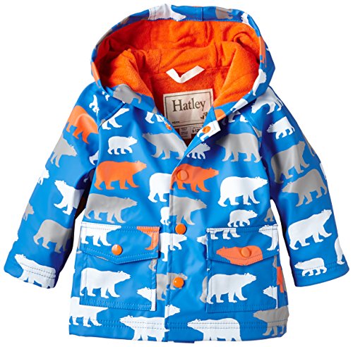 Hatley Baby-Boys Infant Polar Bears Raincoat, Blue, 9-12 Months (Manufacturer Size:6-12 Months)