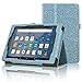Price comparison product image ACdream All-New Fire HD 8 Tablet (7th Generation, 2017 Release Only) Case, Premium PU Folio Leather Tablet Case for Fire HD 8 tablet with Auto Wake Sleep Feature, (Star of Paris, Blue)