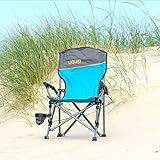 Kinder-Campingstuhl | Einklemmschutz + Getränkehalter | extra breite Standfüße für weichen Boden | leichte 2Kg Eigengewicht bei 60kg Tragkraft | Pulverbeschichtet | Uquip Kirby 244006 - 4