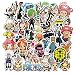 Produktbild ALTcompluser One Piece Stickers Wasserdicht Aufkleber Vinyl Aufkleber für Laptop, Macbook, Gepäck, Skateboard (50 stk)