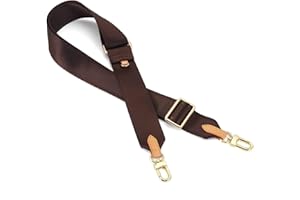 Senral Tracolla per Borsa Larghezza 3.8 cm di Lunghezza 90-135 cm Regolabile Tela per Tracolla Borsa da Trasporto Borsa di Ricambio Cinghia Fai Da Te (Brown)